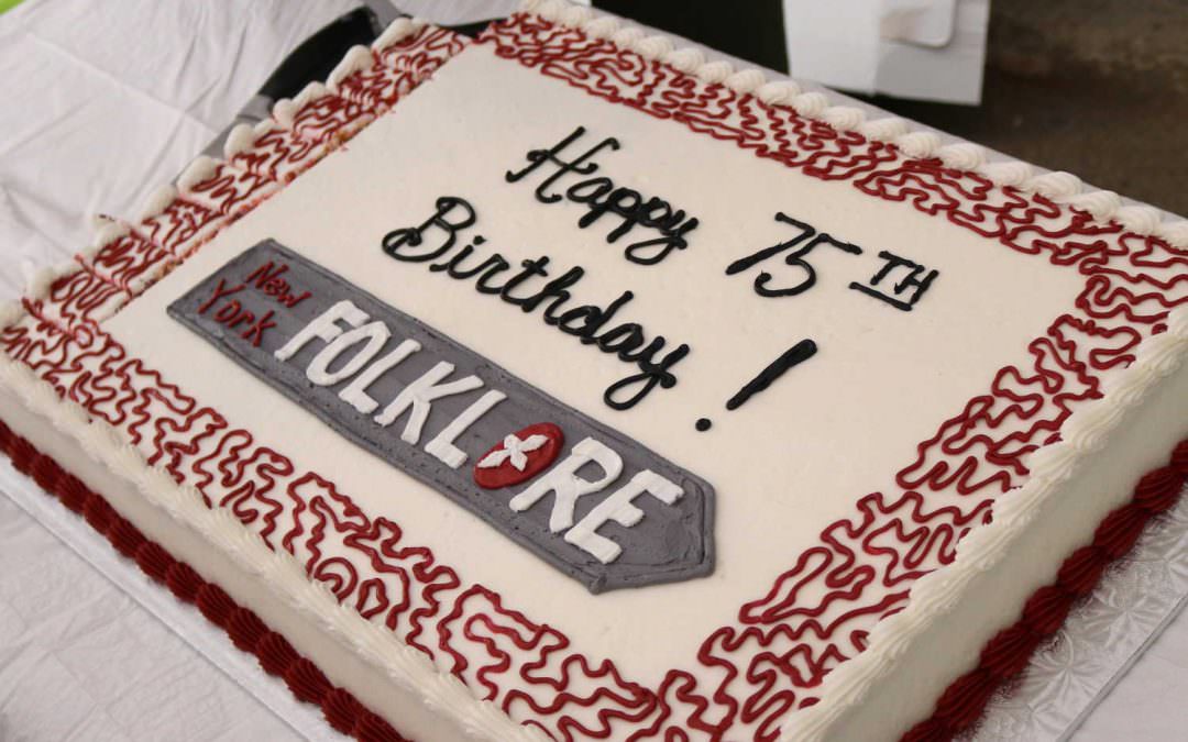 NYF 75th Anniversary cake